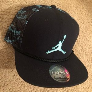 Jordan jumpman blue and black SnapBack hat